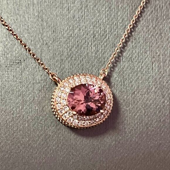 Natural Tourmaline Diamond Necklace 18" 14k Gold 5.0 TCW Certified $7,950 121441 - Picture 6 of 11